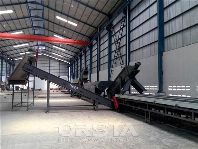 3000KG/H PET压缩瓶瓶热清洗线在印尼安装完成