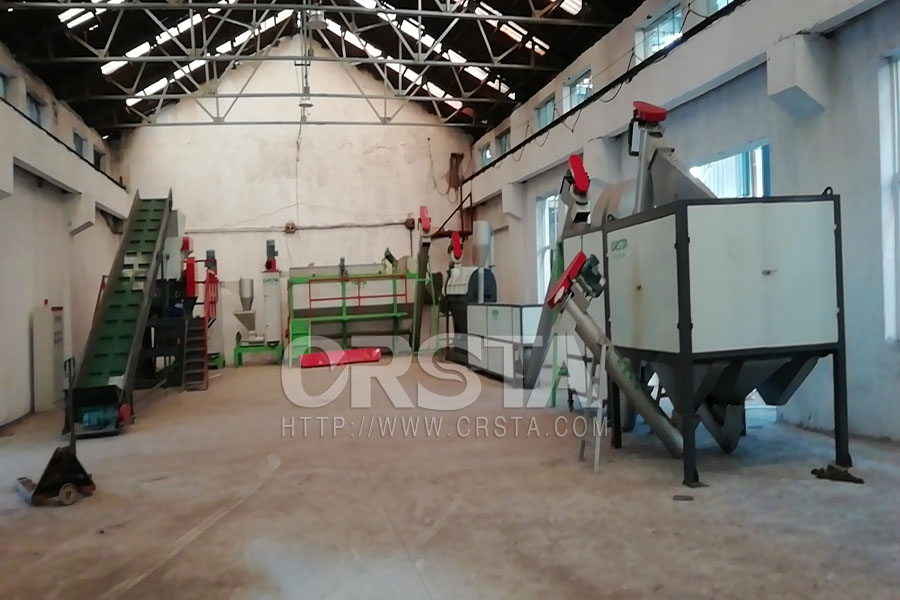 1000KG/H  辽宁大连PP输液瓶（袋）破碎清洗线安装调试完成